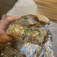 BBQ tempeh  at Peace Cafe in Honolulu