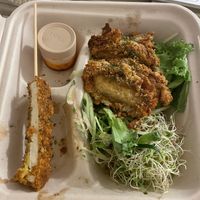 Couldnt wait to post so this is only half the Katsu plate! 😂  at Peace Cafe in Honolulu