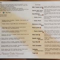  at Peace Cafe in Honolulu
