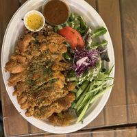 katsu plate  at Peace Cafe in Honolulu