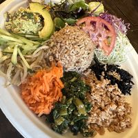 The best thing on this plate was the tofu scramble   at Peace Cafe in Honolulu