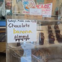 Chocolate banana mochi cake at Peace Cafe in Honolulu