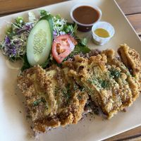 Combo Katsu Plate  at Peace Cafe in Honolulu