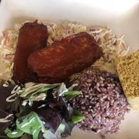 BBQ tempeh at Peace Cafe in Honolulu