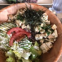 Poke bowl.  It was good at Peace Cafe in Honolulu