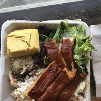 BBQ Tempeh Plate $ 13.75 at Peace Cafe in Honolulu
