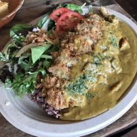 Katsu tempeh curry at Peace Cafe in Honolulu