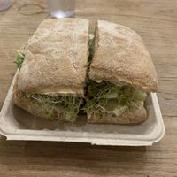 Look at the bread on that sammich!!! at Peace Cafe in Honolulu