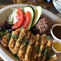 Vegan Katsu with tempeh  at Peace Cafe in Honolulu