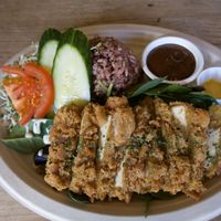 Katzu tofu... I think  at Peace Cafe in Honolulu