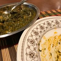 sag paneer at Raja in Kobe