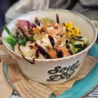 Vegan bowl at La Marmota in La Palma