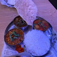 Vegan curries (18€)  at Ganesh in Brussels