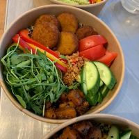 falafel salad at Super Natural in Larnaca