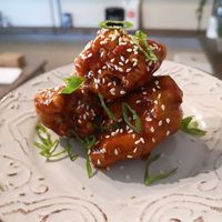 Birdless wings in sweet and spicy sauce
 at Super Natural in Larnaca