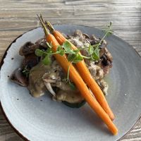 Paddenstoelen schnitzel 22,50€  at Downtown in Dordrecht