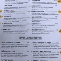 Vegan burger menu at Peter Pane in Stuttgart