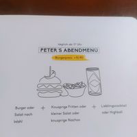 The menu price at Peter Pane in Stuttgart