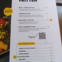 Menu vegan label at Peter Pane in Stuttgart