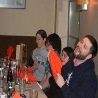 Cilantro - Akron - After one too many lychee sake martinis!  at Cilantro in Akron