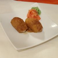 Flavorless tofu and dry rice.  at Cilantro in Akron