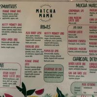 Menu  at Matcha Mama - Centro in Tulum