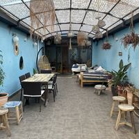 The patio in the back  at Cinnamon in Sitges