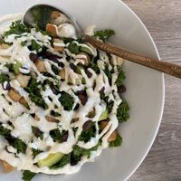 Kale salad (which is larger than it appears) at Cinnamon in Sitges