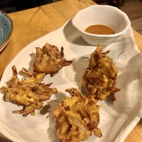 Onion bhajis.  at Cinnamon in Sitges