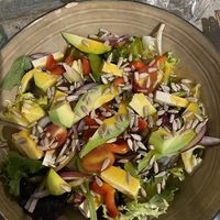 Rainbow salad  at Cinnamon in Sitges