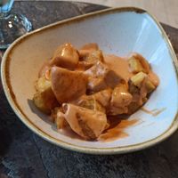 Patatas bravas at Cinnamon in Sitges