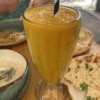 Mango lassi  at Cinnamon in Sitges