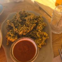 Pakora de kale at Cinnamon in Sitges
