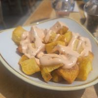 Patatas Bravas at Cinnamon in Sitges