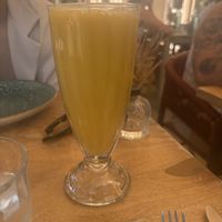 Mango lassi  at Cinnamon in Sitges