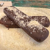 Peanut + chocolate bars.  at Cinnamon in Sitges