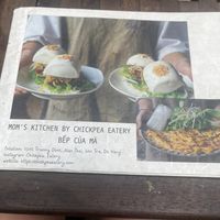 Menu cover  at Mom's Kitchen @ Chickpea Eatery  in Da Nang