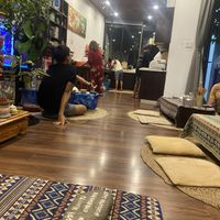 Kitchen is right there  at Mom's Kitchen @ Chickpea Eatery  in Da Nang