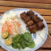 tempeh skewers, great  at Mom's Kitchen @ Chickpea Eatery  in Da Nang