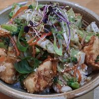 Teriyaki tofu don at Jizo Japanese Cafe & Bar in Dunedin