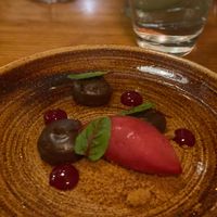 Chocolate mousse at Kota Restaurant in Porthleven