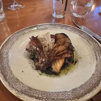 mushroom and celeriac with caramelised oat milk at Kota Restaurant in Porthleven