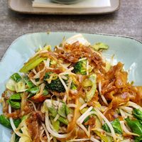 Noodles with vegetables at All Reis in Vienna