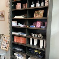 Shelf of items   at Jivamukti Yoga Paris in Paris