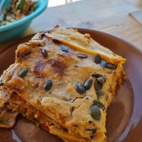 Vegan Lasagne at Sa Gulita in Ibiza