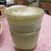 Matcha with almond milk  at Sa Gulita in Ibiza