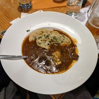 Champignon goulash (vegan), yum!   at Bio-Meisel in Vienna