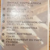 Vegan wine at The Springhill in Wolverhampton