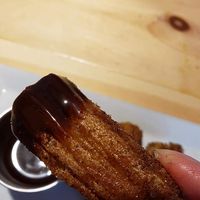 Churros and Chocolate Sauce.  at Mexhico Restaurant in Barrie