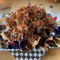 Nachos (large) with b’ef ground   at Mexhico Restaurant in Barrie